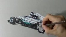 2016赛季F1 梅赛德斯战车W07 3D绘制