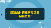 商业会计做账实操全套教程 商业会计做帐实操视频 商业会计学校地址知识名师课堂爱奇艺