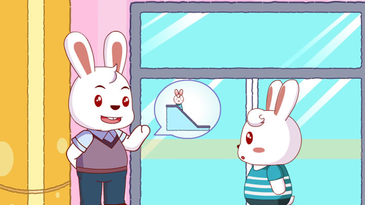 兔小贝安全教育动画 第1季 第1集 安全乘坐扶手
