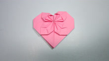 3分钟学会折纸简单的爱心