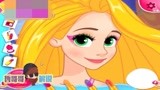 冰雪奇缘艾莎公主化妆游戏，为美丽的公主涂上口红