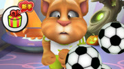 足球员汤姆猫被足球宝贝踢到游戏