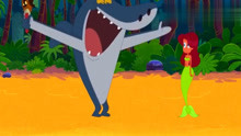 鲨鱼先生与美人鱼搞笑儿童动画
