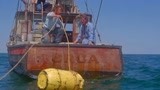 大白鲨：几十吨的鲨鱼攻击渔船，船长只用三木桶，鲨鱼竟浮起来了