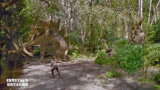 侏罗纪公园2：恐龙用尾巴扫荡，还好躲得快，不然命没了