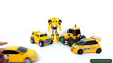 黄色变形金刚汽车人机器人车玩具