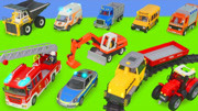 乐高玩具，火车、挖掘机、卡车、汽车和拖拉机，玩具车 模型玩具