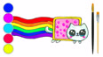 龙猫宝宝的彩虹画板