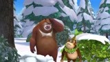 熊出没：吉吉在讲雪怪的故事，熊大和毛毛都害怕，熊二一点都不慌
