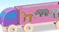 卡车玩具认识动物