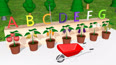 种树认识字母和水果蔬菜