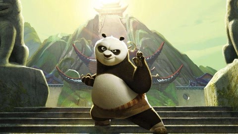 熊猫大侠背影图片