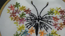 蝴蝶图案的刺绣方法2