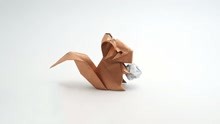 可爱松鼠的折纸方法