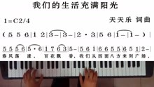 电子琴演奏曲谱和指法_电子琴和弦指法图