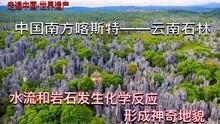 走遍中国·世界遗产03：云南石林，流水溶蚀了岩石形成神奇地貌
