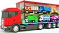 大卡车运输消防车反斗城垃圾车推土机 学习常用英语车辆名称