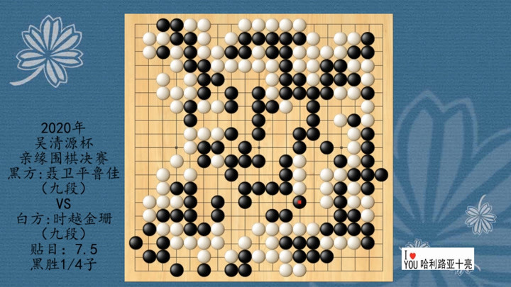 2020年吴清源杯亲缘围棋决赛，聂卫平 鲁佳VS时越 金珊