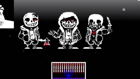 传说之下困难模式第一阶段】UNDERTALE HARD MODE sans fight!!