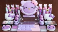 水果水晶泥玩具 第40集 奇奇和悦悦的玩具 紫色猫化妆泥 水晶泥