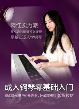 零基础学钢琴初级入门 基础乐理 指法练习 单音伴奏 系统教学