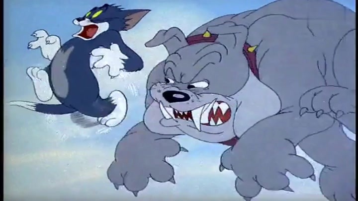 猫和老鼠:斯派克的嘴真强大,就像挖土机,汤姆钻洞里都能挖出来