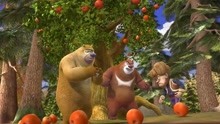 熊出没：熊二保护小爪爪，光头强可受苦啦，帮他上树摘苹果