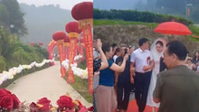女子分享自己的乡村婚礼，1千个气球挂了1公里：穷和敷衍是两回事