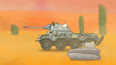 沙漠中的坦克